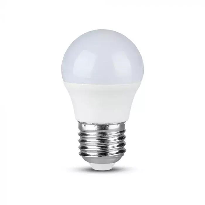 Kedvezményes ár V-TAC LED izzóE27 G45 4.5W 180° 3000K kisgömb (Samsung Chip) - 21174