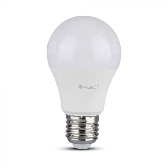 Csak ma V-TAC LED izzóE27 A60 10,5W 200° 6500K gömb - 217351