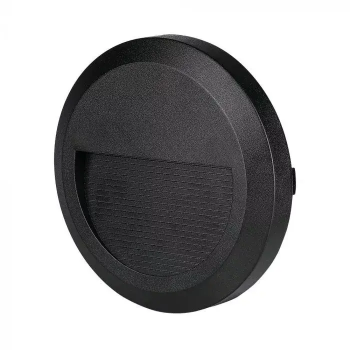 V-TAC Led lépcsőlámpa 2W fekete 3000K - 211317 Outlet