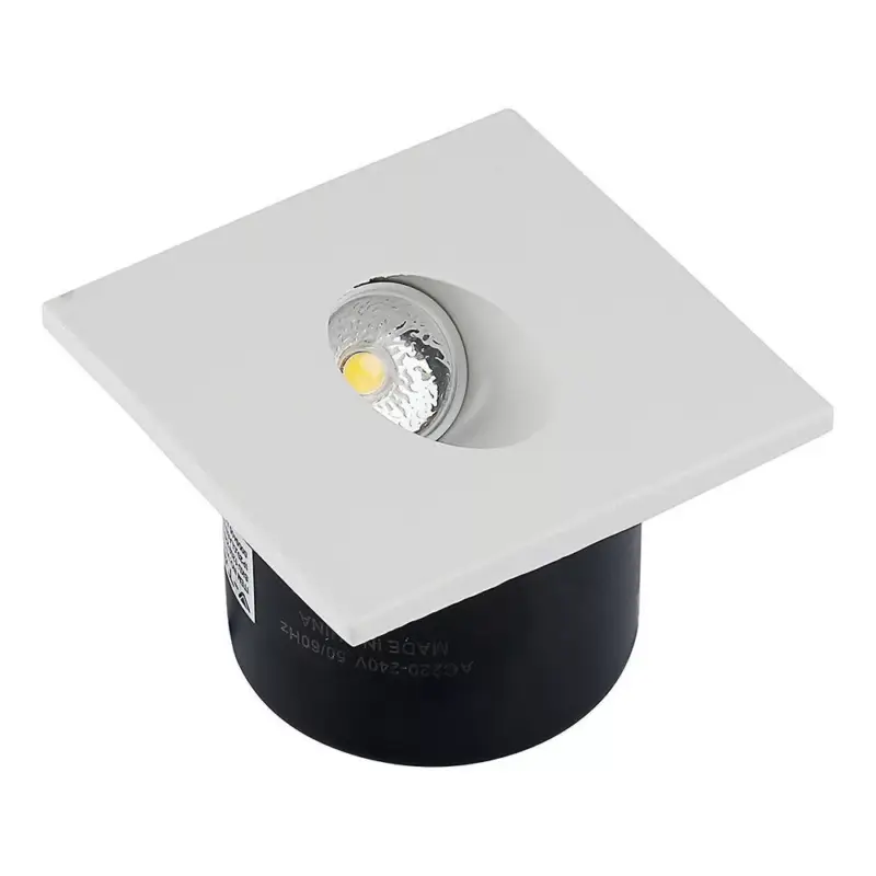 Kiárusítás V-TAC Led lépcsőlámpa négyzet forma 3W 3000K - 211209