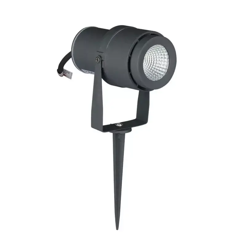 Akció V-TAC LED 12W leszúrható kerti lámpa - szürke - 3000K - 217550