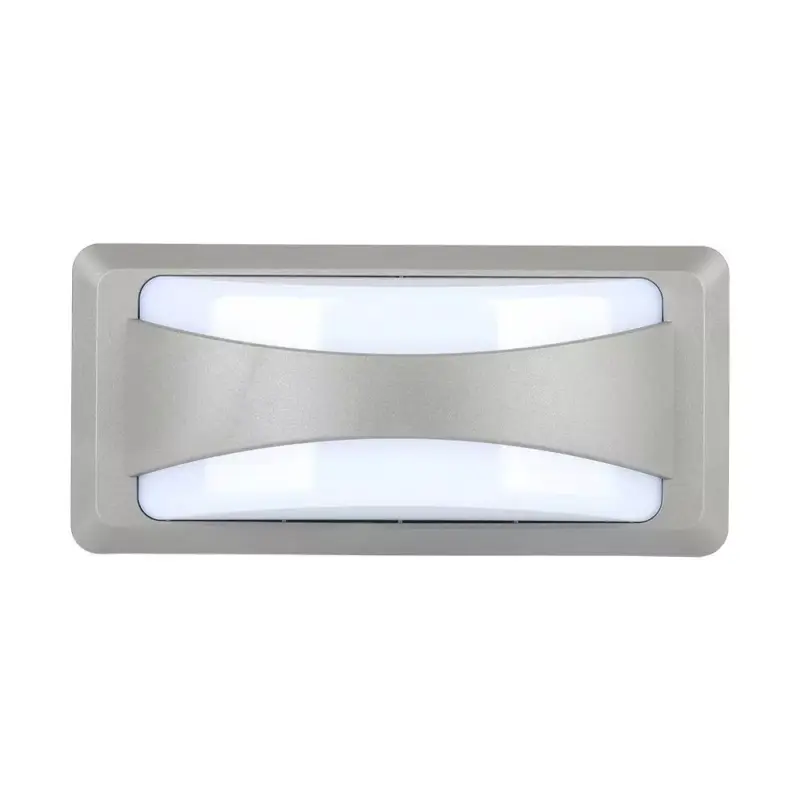 Árengedmény V-TAC 12W LED Fali lámpa lágy fényű IP65 szürke színű 6000K - 218247