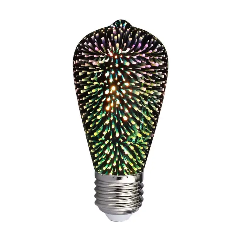 V-TAC 3D hatású LED izzó filament COGE27 ST64 3W 3000K - 212705 Szezonális akció