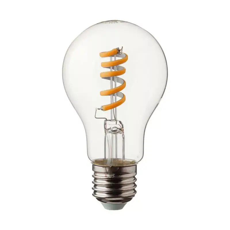 V-TAC Átlátszó LED izzó filament COGE27 A60 4W 3000K gömb - 217336 Árengedmény