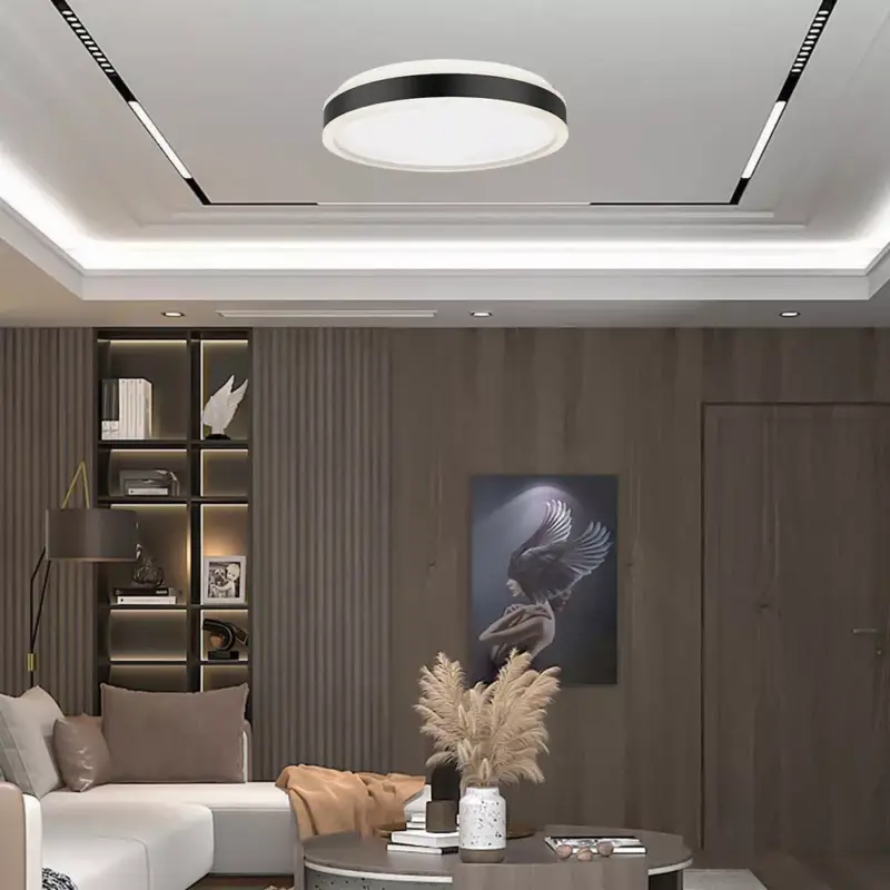 Utolsó esély V-TAC 42W LED mennyezeti dizájn lámpa - fekete- 6911