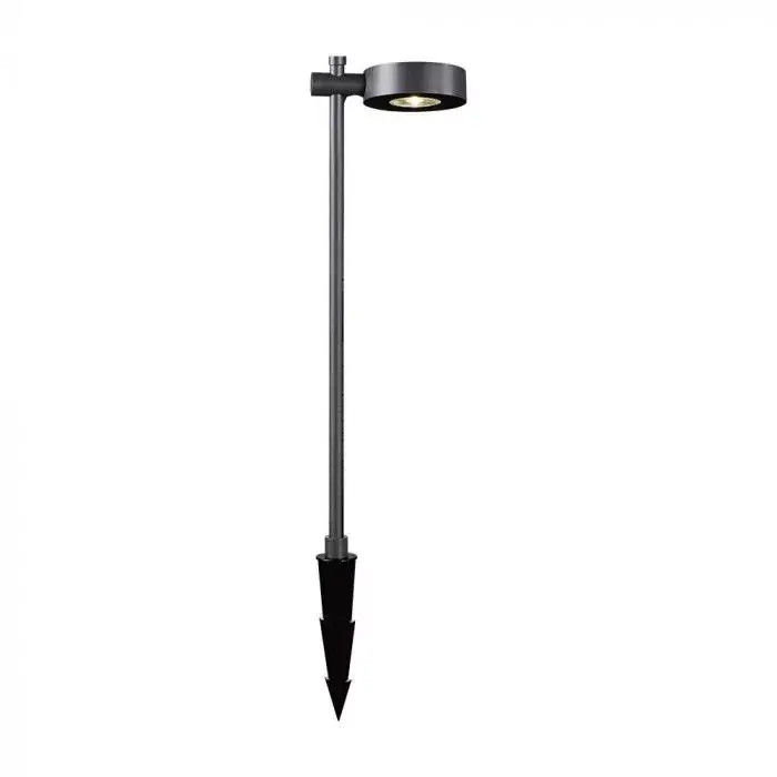 V-TAC LED 7W leszúrható kerti lámpa - IP65 - fekete - 4000K - 6839 Azonnali szállítás