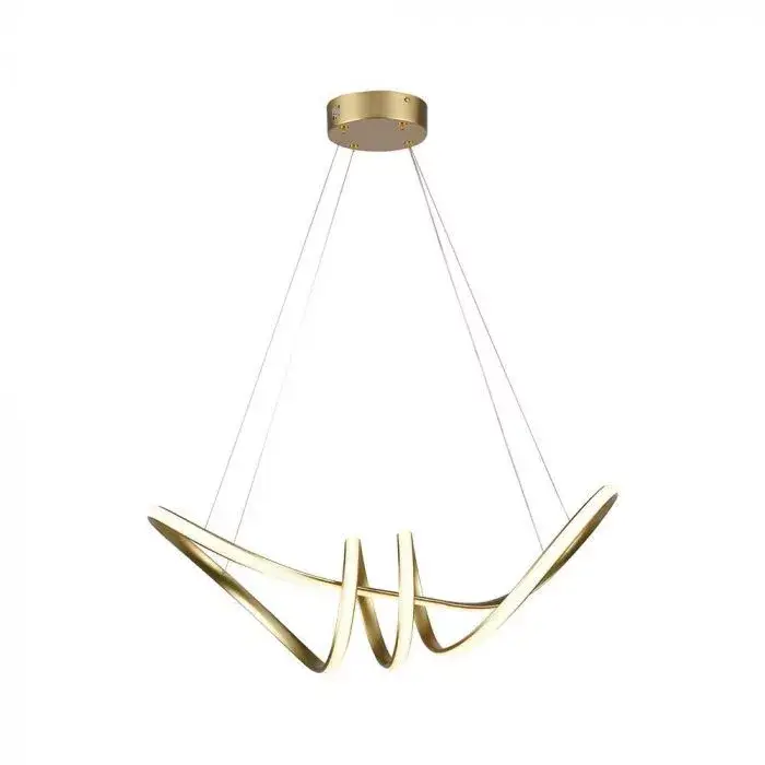 Azonnali szállítás V-TAC 24W LED dizájn függeszték - arany - 3000K - 8011