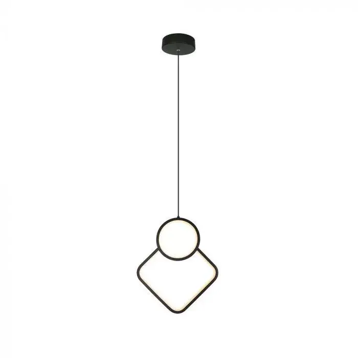 Legnépszerűbb V-TAC LED Függeszték lámpa 12W - fekete -3000K - 14998