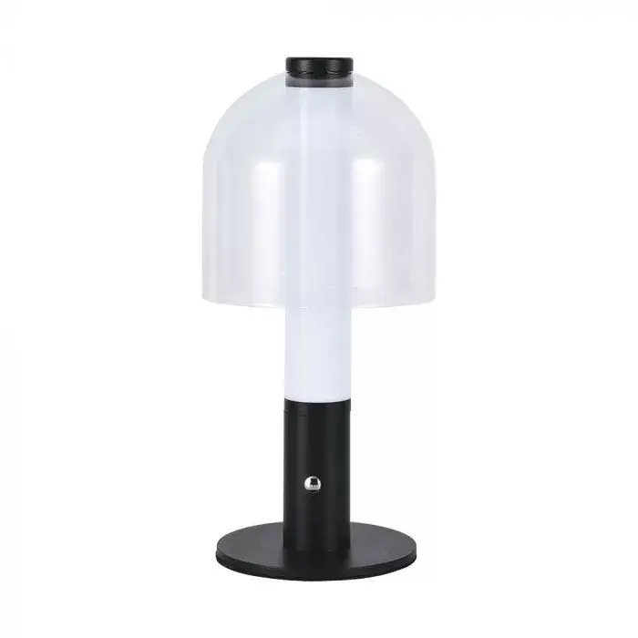 V-TAC 2W LED Tölthető Asztali lámpa - 1800mAh átlátszó búrával - 7988 Gyors szállítás