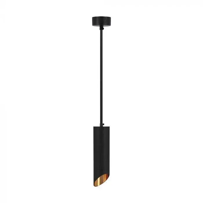 Szuper akció V-TAC 1 x GU10 függeszték 55 x 200mm - fekete - 6684