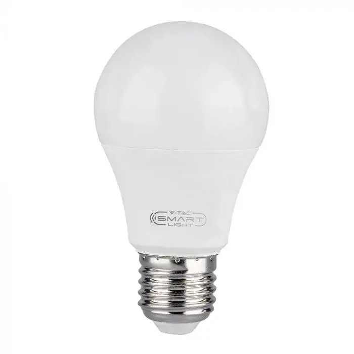 V-TAC Wifis smart LED izzóE27 A60 8.5W 200° RGB + 3 az 1-ben (CCT) gömb - 2998 Csak ma