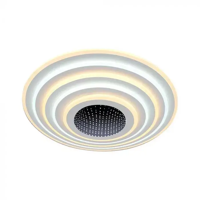 V-TAC 125W Smart Dekoratív mennyezeti LED lámpa távirányítóval 3in1- 15359 Biztonságos vásárlás