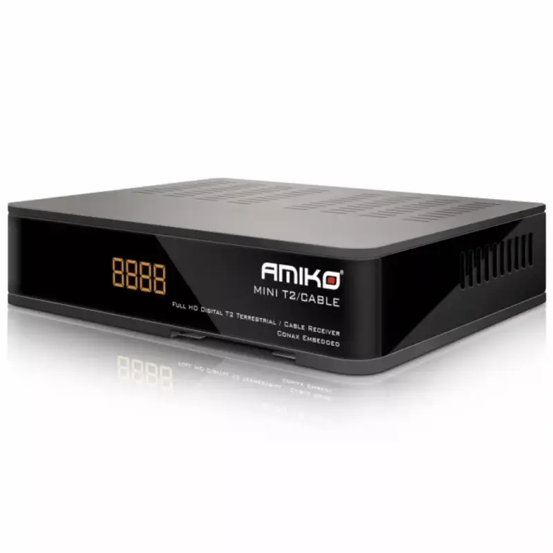 AMIKO MINI HD T2 / C HD KOMPAKT MÉRETŰ DIGITÁLIS T2 földi / kábeles vevő + médiplayer Különleges ajánlat