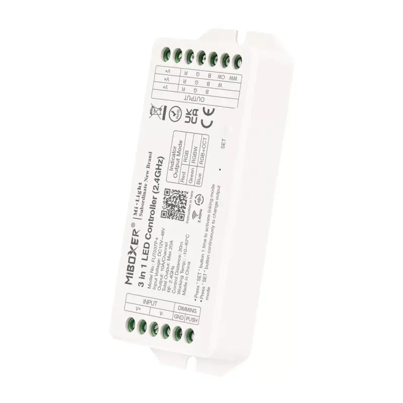 Mi Light - Miboxer RF vezérlő RGB / RGBW / RGB+CCT szalaghoz MAX 20A - FUT037P+ Kihagyhatatlan ajánlat