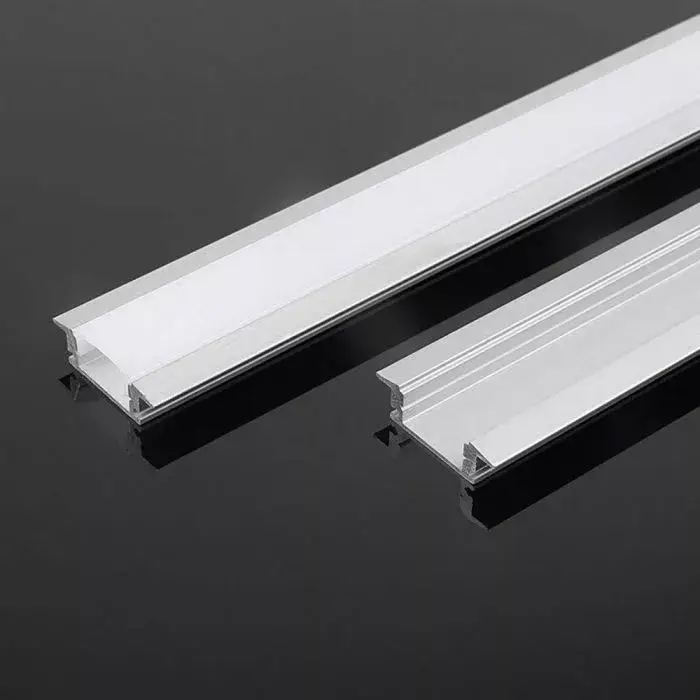 V-TAC Alumínium profil - Süllyeszhető - Tejfehér fedlappal - 2000 x 24.7 x 7 mm - 10320 Rendeld meg most