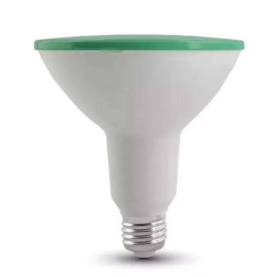 V-TAC Vízálló színes LED izzóE27 PAR38 17W 100° zöld IP65 spot - 92067 Gyors szállítás