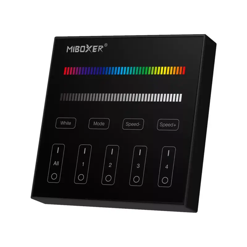 Legnépszerűbb Mi Light - Miboxer Falra Szerelhető 4 Zónás Panel távirányító RGB+W LED szalaghoz - B3B