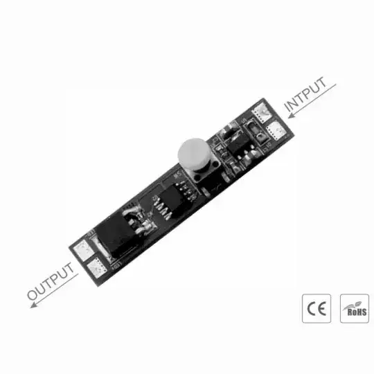 SL LED profil kapcsoló 12/24V 8A dimmer nyomógombos - BS001 Legnépszerűbb