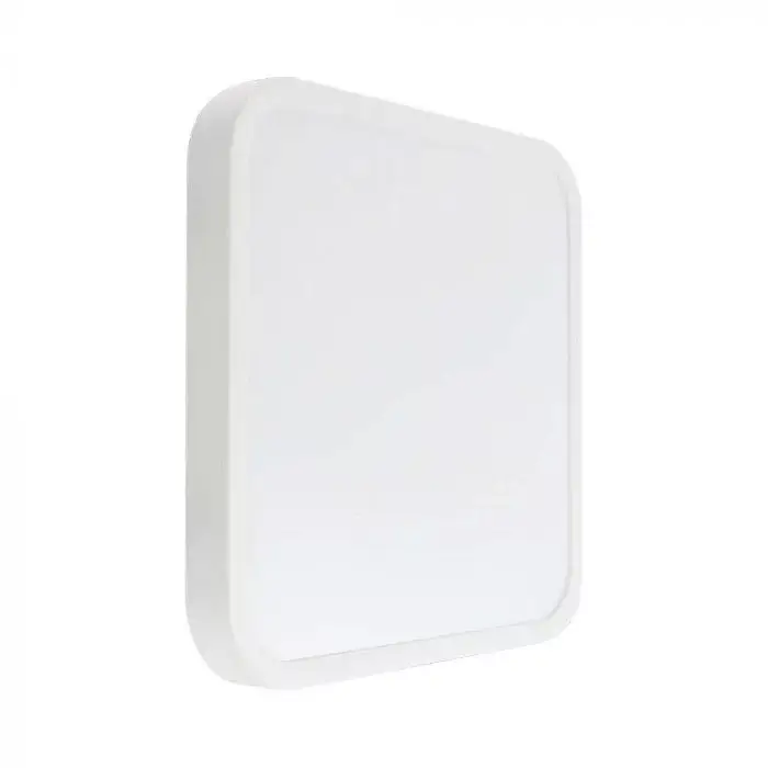 V-TAC LED mennyezeti lámpatest, fehér, négyzet alakú 18W - 4000K IP44 (SAMSUNG CHIP) - 76251-24 Biztonságos fizetés