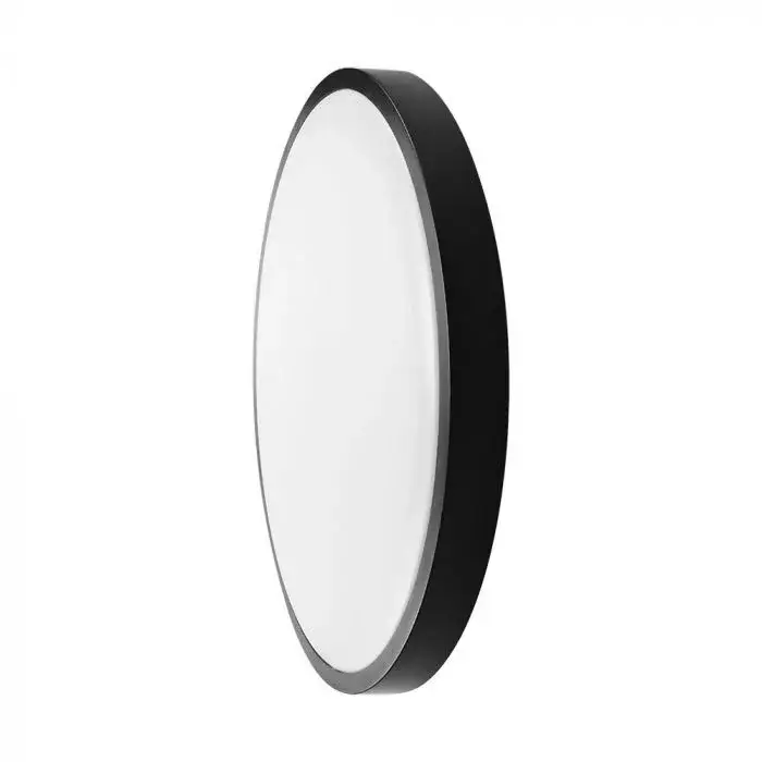 V-TAC LED mennyezeti lámpa 36W 4000K IP44 (SAMSUNG CHIP) Mikrohullámú mozgásérzékelővel, Fekete, Kör - 76711-24 Kedvezményes ár