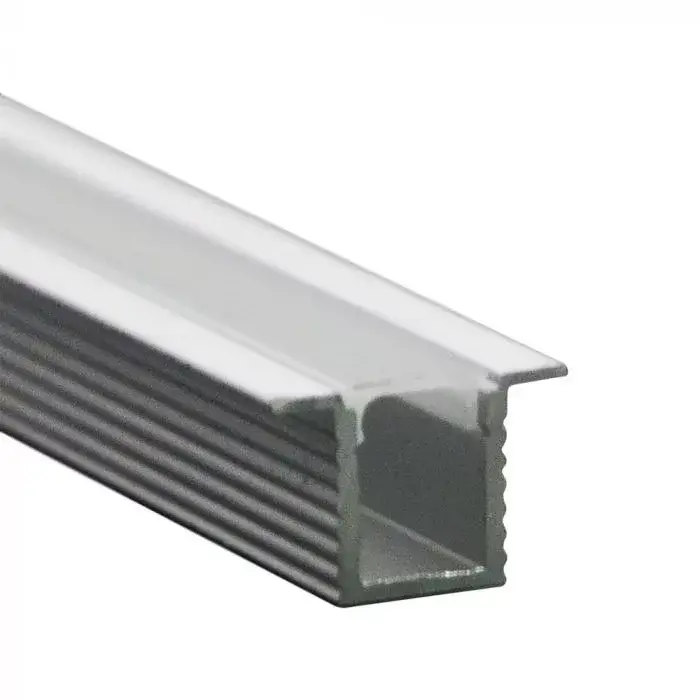 Exkluzív ajánlat V-TAC Alumínium profil - Süllyeszthető- Tejfehér fedlappal - 2000 x 12.4 x 9 mm - 2904