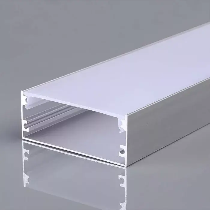 V-TAC Alumínium profil - Falon kívüli - Tejfehér fedlappal - 2000 x 50 x 20 mm - 23178 Biztonságos fizetés