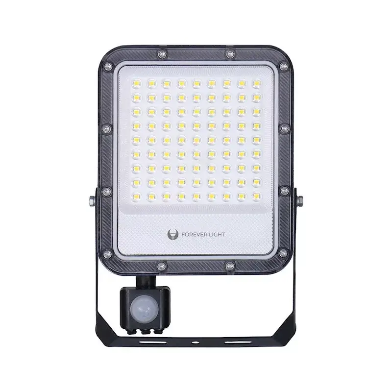 FL PROXIM+ 50W, 7500 lumen, 4000K, Mozgásérzékelős LED reflektor 90° 150lm/W fekete házas - RTV200088 Gyors szállítás