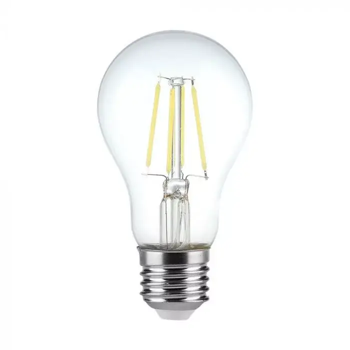 V-TAC Átlátszó LED izzó filament COGE27 A60 4W 6500K gömb - 217120 Rendeld meg most