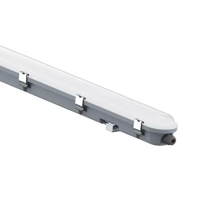 Expressz kézbesítés V-TAC 48W Vízálló LED armatúra tejfehér burával 150 cm 120° 120lm/W 6500K Vészvilágítással IP65 - 24014