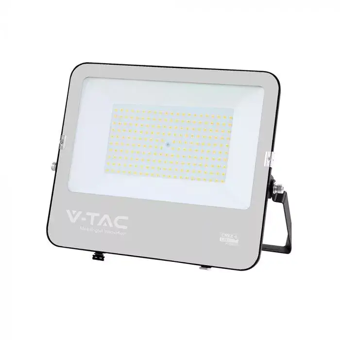 Biztonságos fizetés V-TAC 150W LED reflektor 115° 4000K 135LM/W fekete házas (CREE Chip) 1M hosszú vezetékkel - 232016