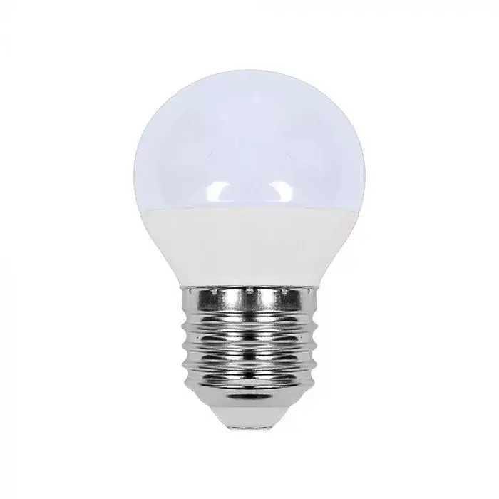 Népszerű V-TAC LED izzóE27 G45 3.7W 180° 3000K kisgömb (CREE Chip) - 2141606