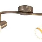 Rabalux ELITE spotlámpa E14 fém bronz üveg fehér - 5971 Vásárlói kedvenc