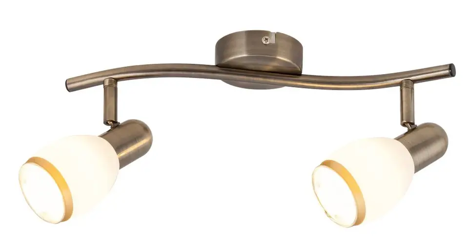 Rabalux ELITE spotlámpa E14 fém bronz üveg fehér - 5971 Vásárlói kedvenc