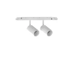 Újdonság IdealLux EGO TRACK DOUBLE 16W 1-10V WH lámpafej mágneses sínrendszerhez fém, fehér, fényerőszabályozható, LED, 3000K, 16W, 1450lm - 303635