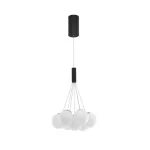 NovaLuce NUVOLE függeszték fém, üveg, fekete, fehér, LED, 3000K, 49W, 2240lm - NL-9061433 Kiárusítás