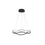 NovaLuce JINAL függeszték fém, akril, fekete, fehér, LED, 3000K, 34W, 2480lm - NL-9348102 Kedvezmény