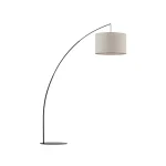TK Lighting MOBY állólámpa fém, szövet, fekete, bézs, E27 - TK-5486 Gyors szállítás