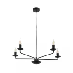 TK Lighting LIMAL csillár fém, fekete, E14 - TK-4612 Rendeld meg most