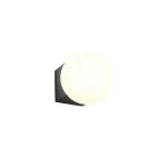 Redo BILIA fali lámpa fém, üveg, fekete, fehér, LED, 3000K, 5W, 330lm - 01-2603 Akciós ár