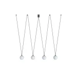 Olcsó Nowodvorski SLING függeszték fém, üveg, fekete, fehér, G9 - TL-10354