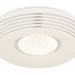 Végkiárusítás Globo PILLO mennyezet lámpa fém, akril, fehér, króm, LED, 2700K-6500K, 24W, 1400lm - 41293-24