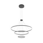 Outlet Redo ORBIT függeszték fém, műanyag, fekete, fehér, LED, 4000K, 151W, 11812lm - 01-2483-TRIAC