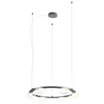 Redo SINCLAIR függeszték fém, üveg, fekete, áttetsző, LED, 3000K, 37.2W, 3306lm - 01-3248 Szezonális akció