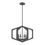 Nézd meg most Elstead VANGUARD függeszték fém, fekete, E14 - ELS-QZ-VANGUARD-4P-OK