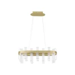 NovaLuce ARGO függeszték fém, akrill, arany, áttetsző, LED, 3000K, 82W, 3133lm - NL-9756715 Biztonságos vásárlás