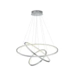 Népszerű Trio AARON függeszték fém, nikkel, RGB-LED, 3000K-6000K, 78W, 9200lm - 352710307