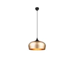 Trio CHIRON függeszték fém, sárgaréz, fekete, E27 - 310890108 Azonnal elérhető