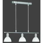 Trio DALLAS függeszték fém, üveg, nikkel, fehér, E14 - R335110307 Szuper ajánlat