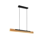 Szuper akció Trio KERALA függeszték fém, fa, fekete, barna, LED, 3000K, 25W, 3000lm - 341610132