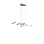 Trio SALINAS függeszték fém, nikkel, LED, 3000K, 34W, 4200lm - 320310307 Gyors kiszállítás